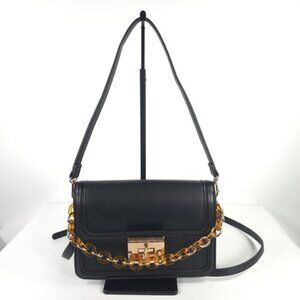 NWT ALDO Faux Leather‎ Toggle Closure Shoulder Bag & Crossbody Chain Detail